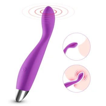 Silicone Klitoris Stimulator 10 Speed G Spot Dildo Vibrator vagina Krop Brystvorten Massageapparat sex legetøj til kvinder