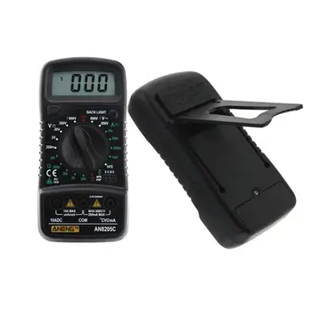 AN8205C Digital Håndholdt Multimeter Bærbare AC/DC DC Voltmeter Amperemeter Termometer Temperatur Tester Uden Sag