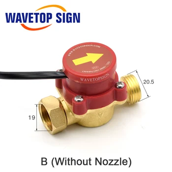 Vand Flow Sensor Switch Sensor A B Tryk Controller Automatisk cirkulationspumpen Tråd Stik Beskytte CO2-Laser Tube