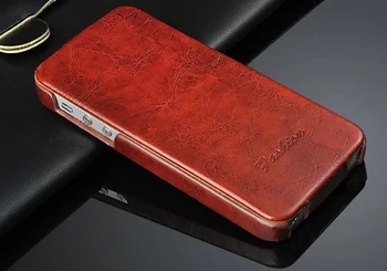 Poleret Fåreskind Vertikal Flip Læder Cover Case til Apple iPhone 5 5S SE 6 6S Høj Kvalitet, Enkelhed Originale Mærke
