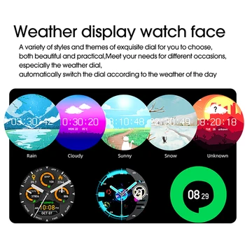 LF26 Smart Ur til Mænd Med Oximeter puls, Blodtryk Ilt HD Touch-Skærm Weather Display Håndfri Smartwatch Ure