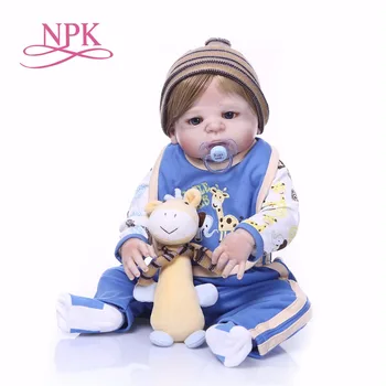 NPK Boneca Genfødt Fuld Vinyl Silikone Reborn Baby Doll Legetøj, Livagtige Barn Fødselsdag Xmas Gave HOT TOY til pige