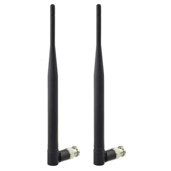 Eightwood 2stk Trådløse Mikrofon Modtager BNC Antenne til Mikrofon-System Receiver Fjernbetjening Digital Audio Mic Receiver Tuner