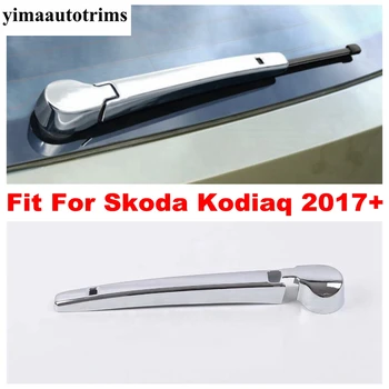 Yimaautotrims Udvendige Kit Passer Til Skoda Kodiaq 2017 - 2020 ABS Chrome Forrude, bagrude Visker Dekoration Dække Trim