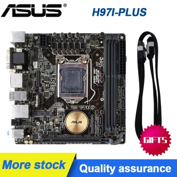 Asus H97I-PLUS Desktop Bundkort LGA 1150 For Core i7-i5 i3 SATA3 16GB USB3.0 Mini-ITX H97 Oprindelige PC-Bundkort Sæt