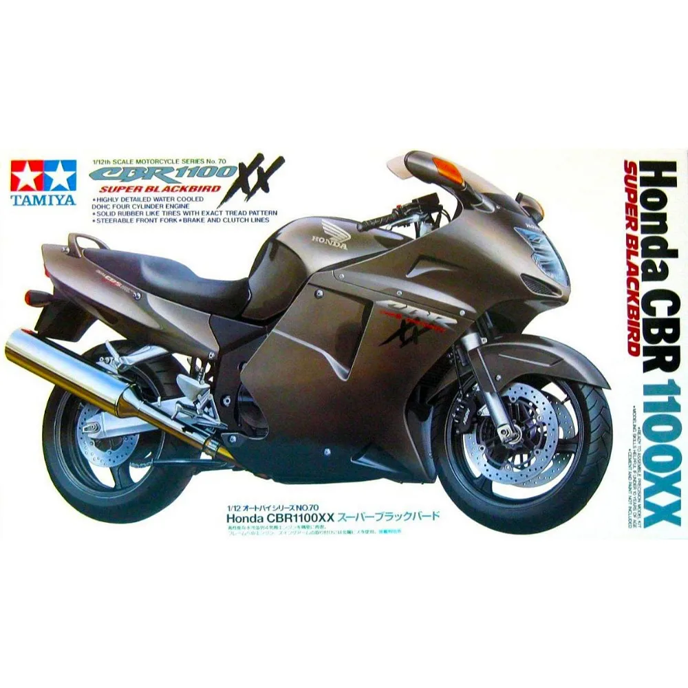 1/12 Scale Motorcykel samlesæt CBR1100XX Black Bird Motor Bygning DIY Model Tamiya 14070