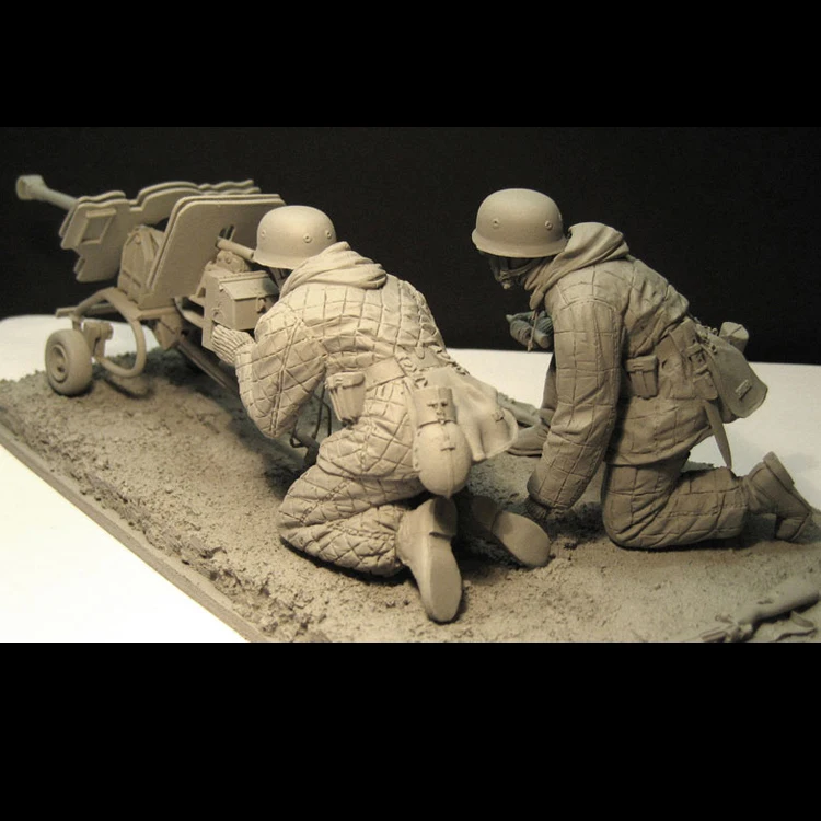 1/16 resin model soldat World War II soldat Øst Krig batteri scene Umalet-og Usamlet kit
