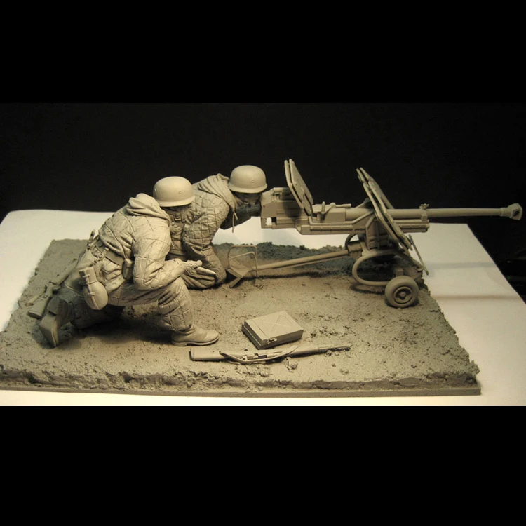 1/16 resin model soldat World War II soldat Øst Krig batteri scene Umalet-og Usamlet kit