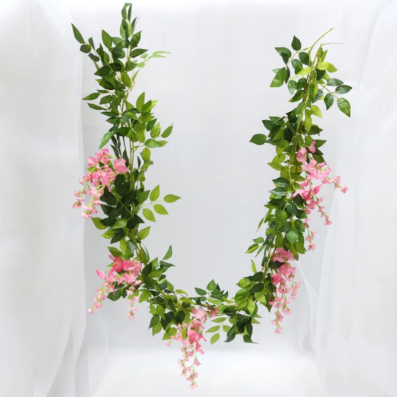 1 Artikel kunstige blomster hjem dekoration tilbehør bryllup garland Blomst væg diy festival Indendørs dekorationer, Bryllup bil