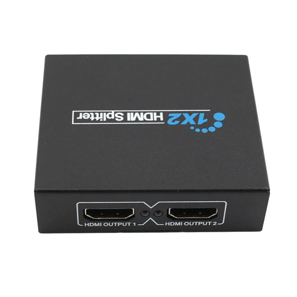 1 Input 2 Output Fuld HD HDMI Splitter-1 × 2-Port HDMI-Knap Adapter Audio Video Konverter til PS3, XBox 360 For HDTV
