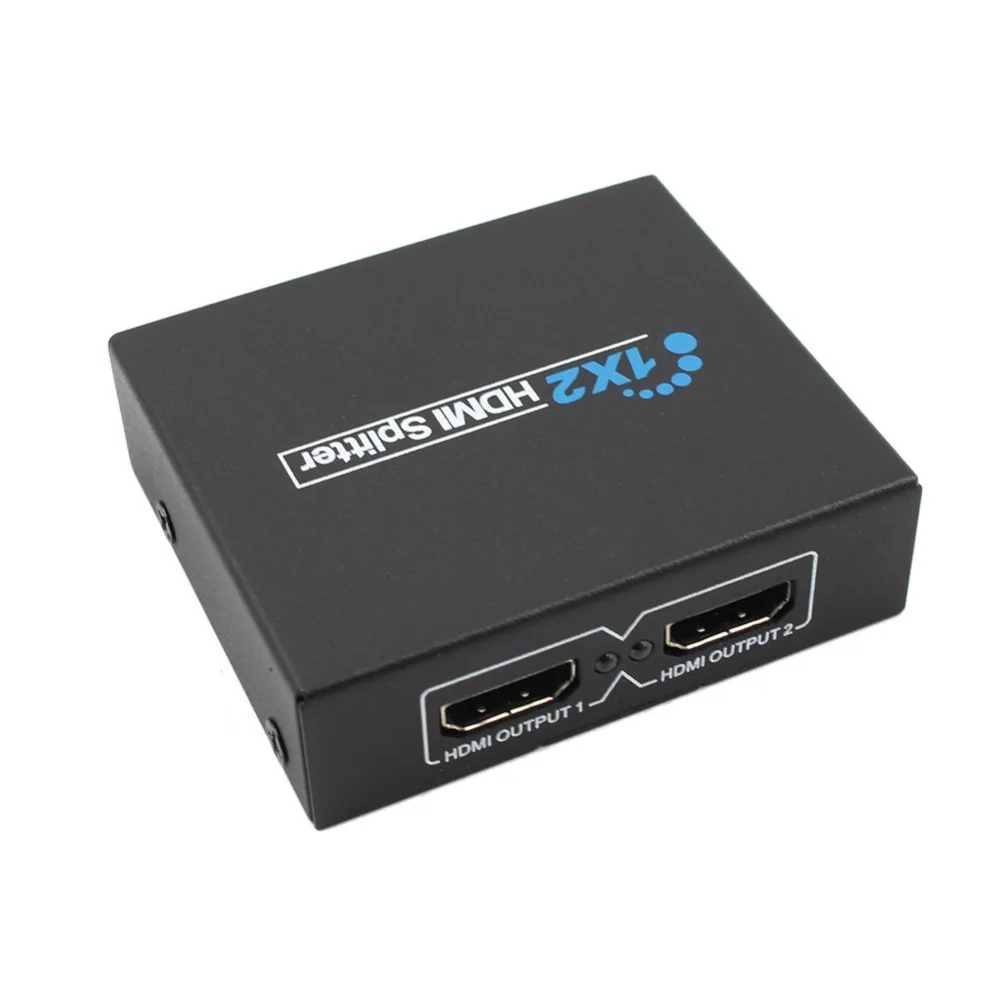 1 Input 2 Output Fuld HD HDMI Splitter-1 × 2-Port HDMI-Knap Adapter Audio Video Konverter til PS3, XBox 360 For HDTV