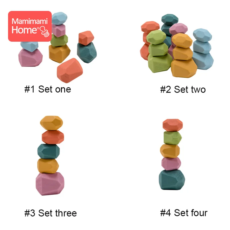 1 sæt Baby Træ-Legetøj, som Børn Mode Montessori Toy Farverige Træ Stabel Fødselsdag Children ' s Day Gave Blokke Baby Legetøj Sygeplejerske Gave