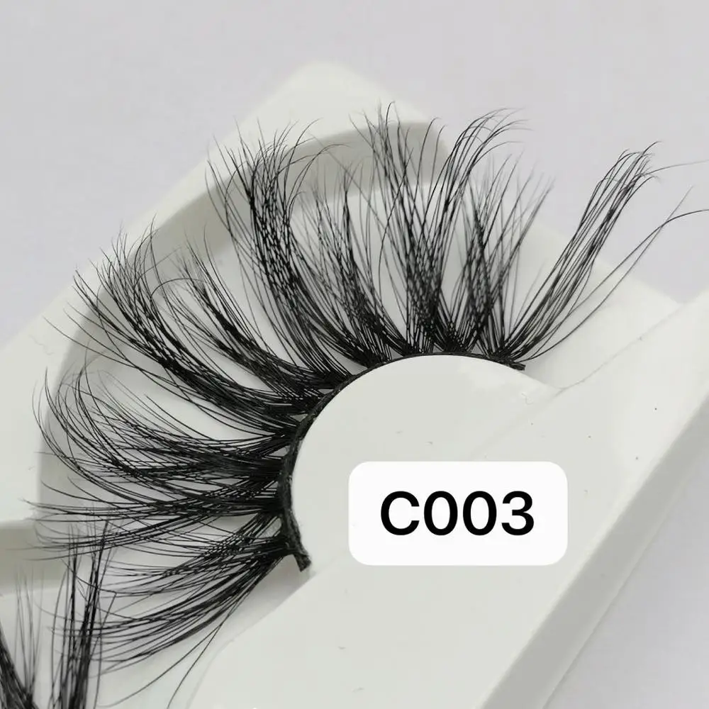 10/20/50/100pcs multilagsbelægning ående Håndlavet 30mm Vipper Mink Hair Falske Øjenvipper Tjavsede Bløde Vipper Tykke Lange Eye Makeup