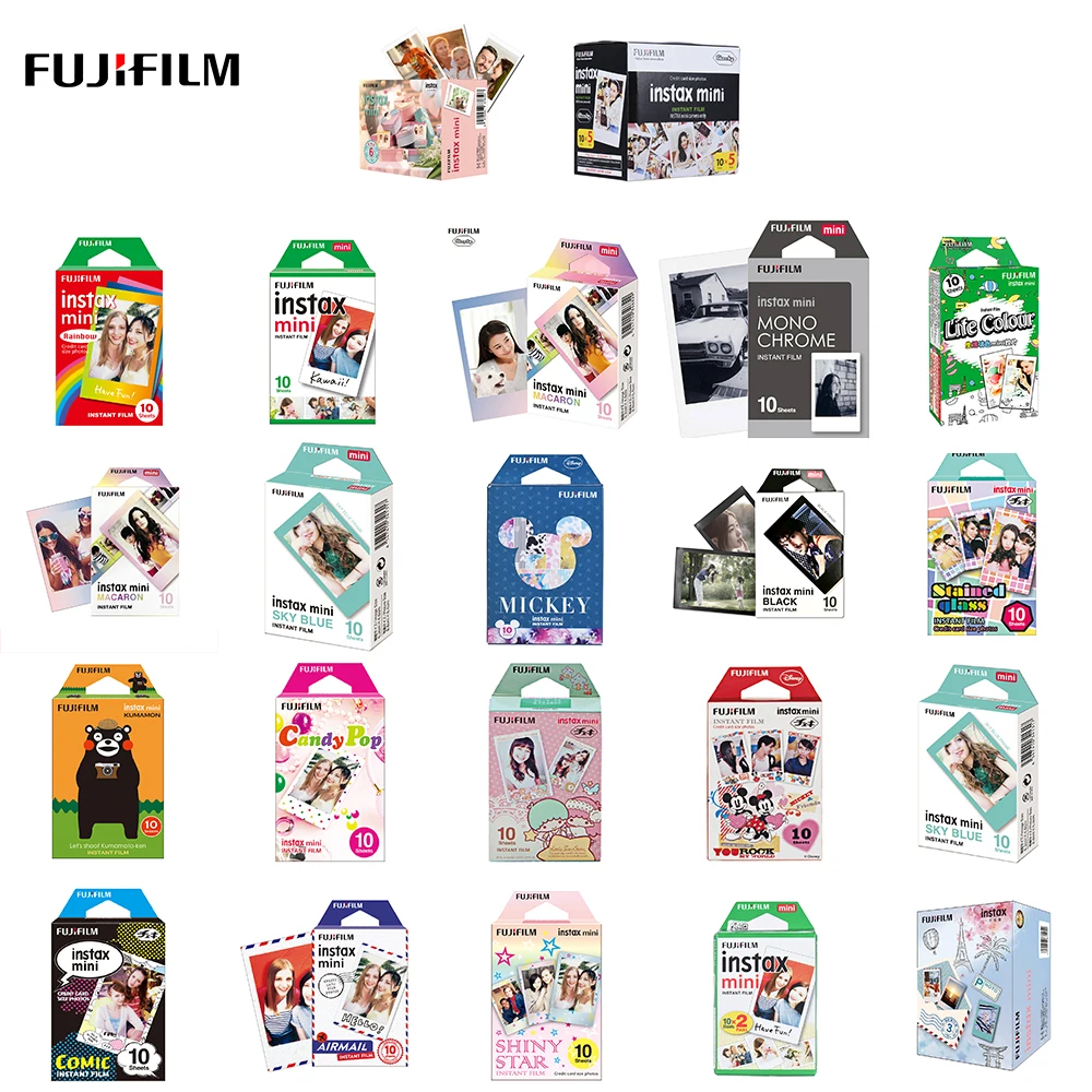 10-60Pcs Ægte Fujifilm Instax Mini 8 9 Film, Farve, Foto Papir Til Fuji 9 8 7 50'erne 50i 90 25 70 Andel SP 2 SP-1 Instant Kamera