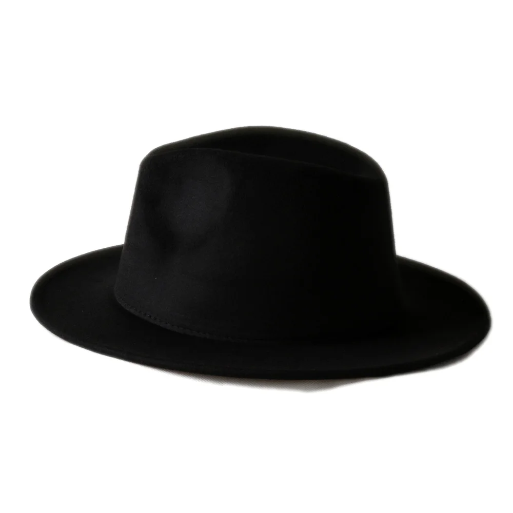 10 Farve Mænd Kvinder Uld VTG Wide Brim Følte fedora hat Trilby Hat BNWT/NYE Gangster Panama hat Kirke Hat På Lager