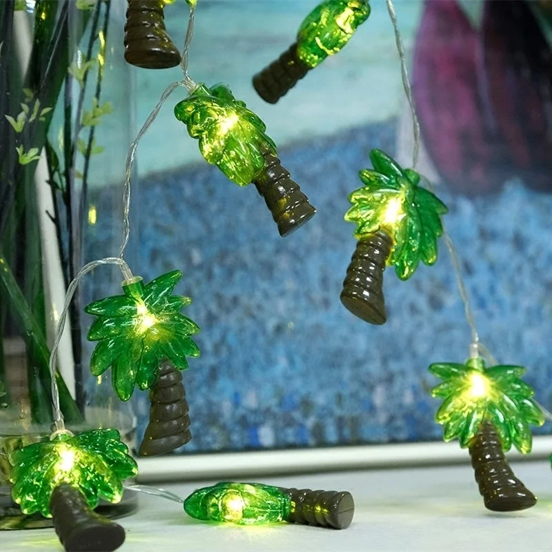 10 Lysdioder Palm Tree LED String kulørte Lamper Indendørs Udendørs pool, kulørte Lamper om Patio, Have, Soveværelse, Bryllup, Fest