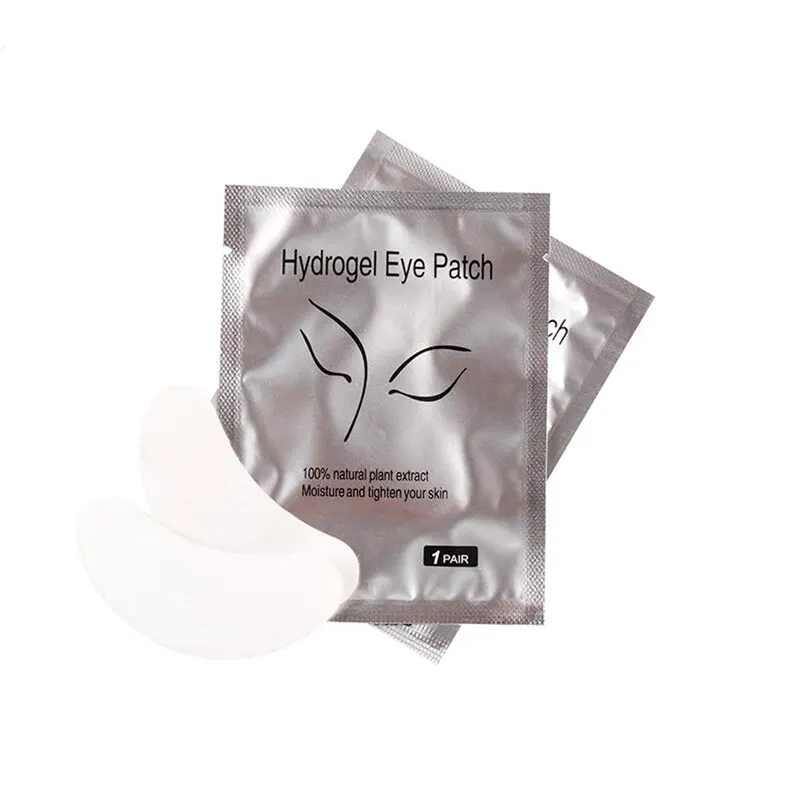 100pairs Enkelte Eyelash Extension Puder Silk Eye Patches Under Eyepatch til Eyelash Extension Makeup Remover Tool
