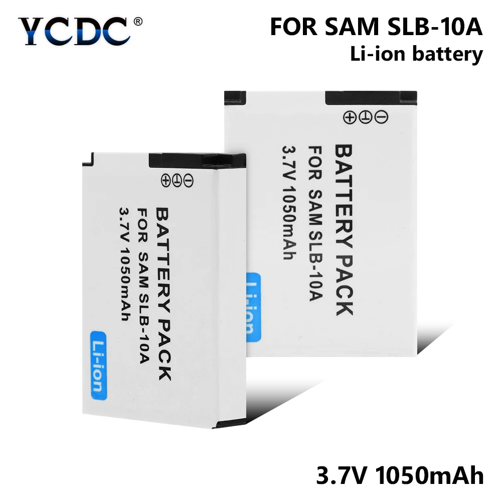 1050mAh SLB10A SLB-10A Batteri Til Samsung WB500 WB550 WB690 WB700 WB710 Samsung WB750 ES50 ES55 ES60 ES63 EX2F