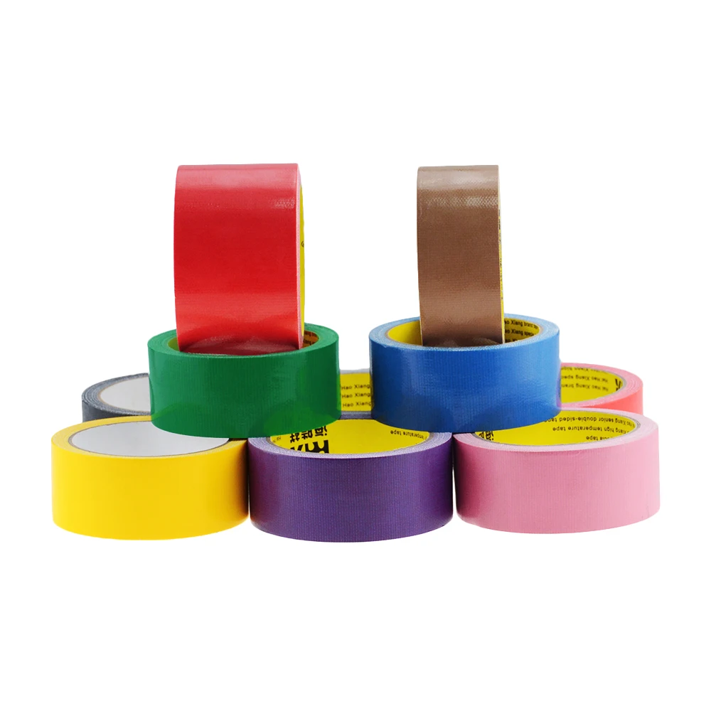 10M/Roll DIY-Flerfarvet Enkelt-sidet Vandtæt tøj Gaffatape Klæbrig Lim Klud Gaffatape Roll Håndværk Reparation Tæppe Tape