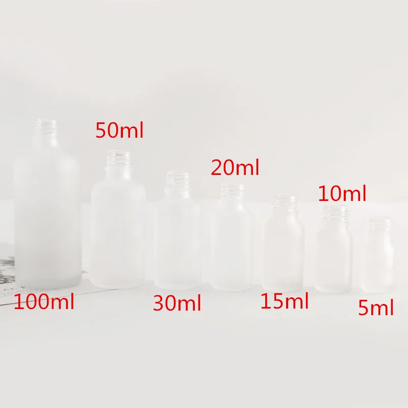 10ml15ml20ml30ml50ml100mlFrost glas pipette flaske E Væske Dropper Hætteglas Med Pipette Til Kosmetiske Parfume Æteriske Olie