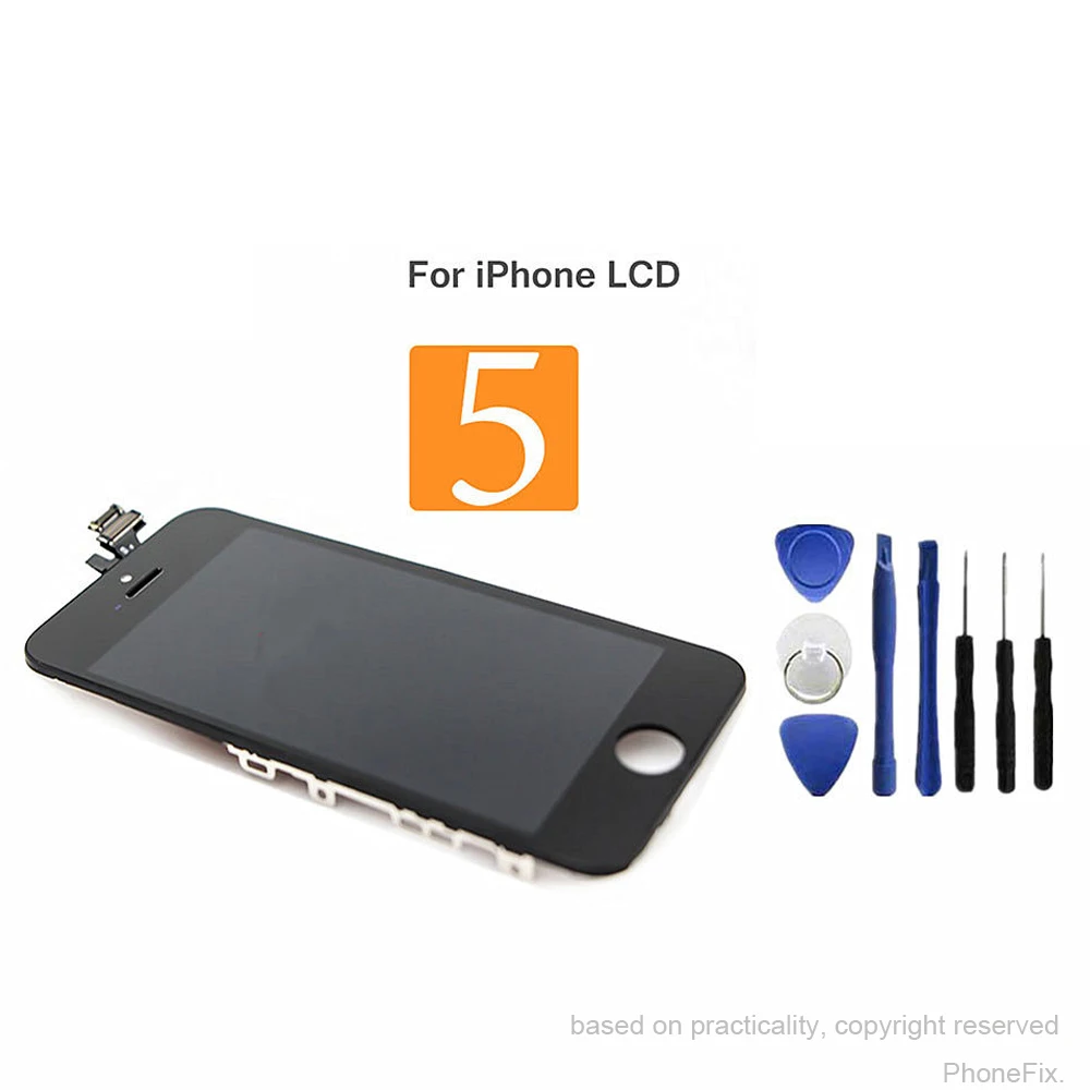 10stk/masse AAA+++ Kvalitet LCD-Skærm Touch Skærm Udskiftning Til iPhone 5 5c 5s Ingen Døde Pixel