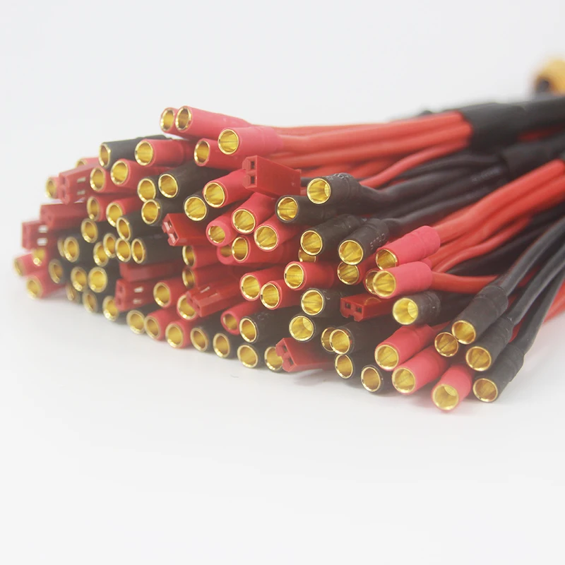 10stk/masse XT60 Power Distribution 4 Par 3,5 mm Banan Stik Parallel JSO Kabel-Udvidelse Y-Splitter til QuadCopter 20cm
