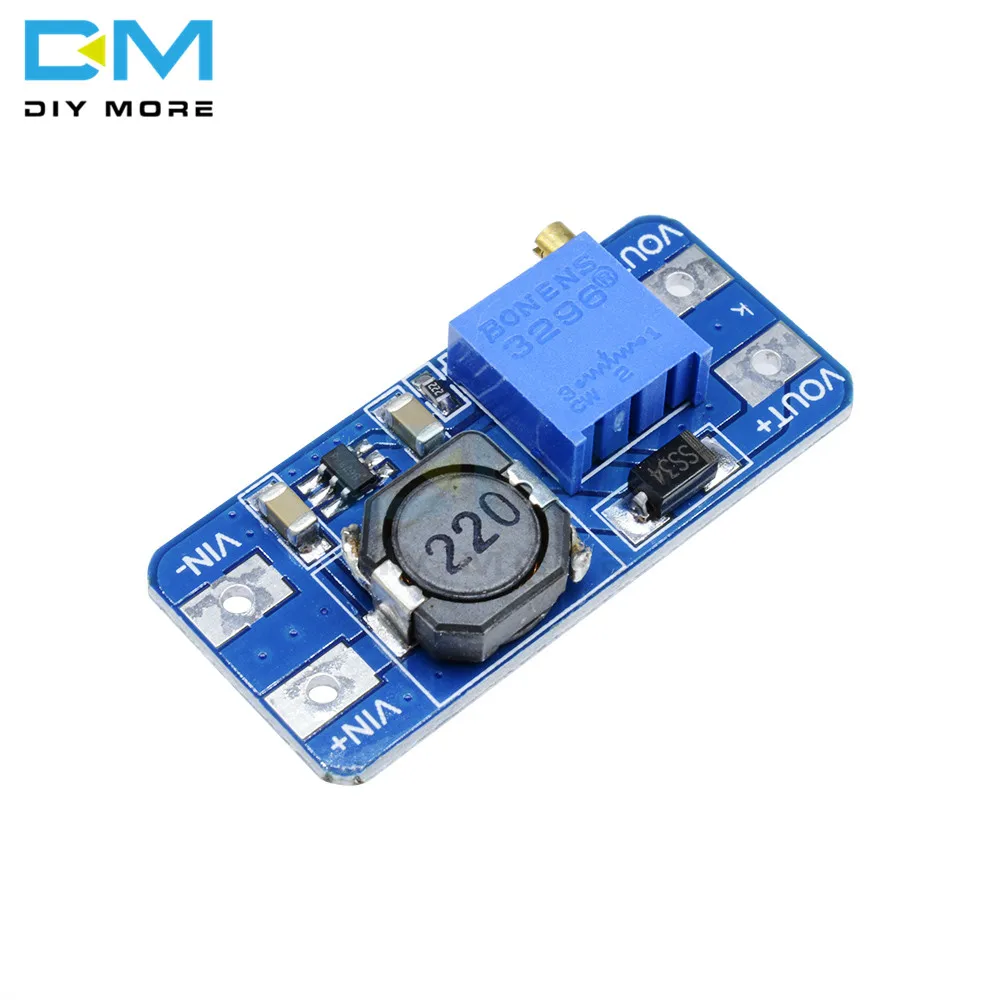 10STK MT3608 DC-DC Trin Op Converter Booster Modul Booster Power Modul MAX Output 28V 2A For Arduino-Board Power Supply