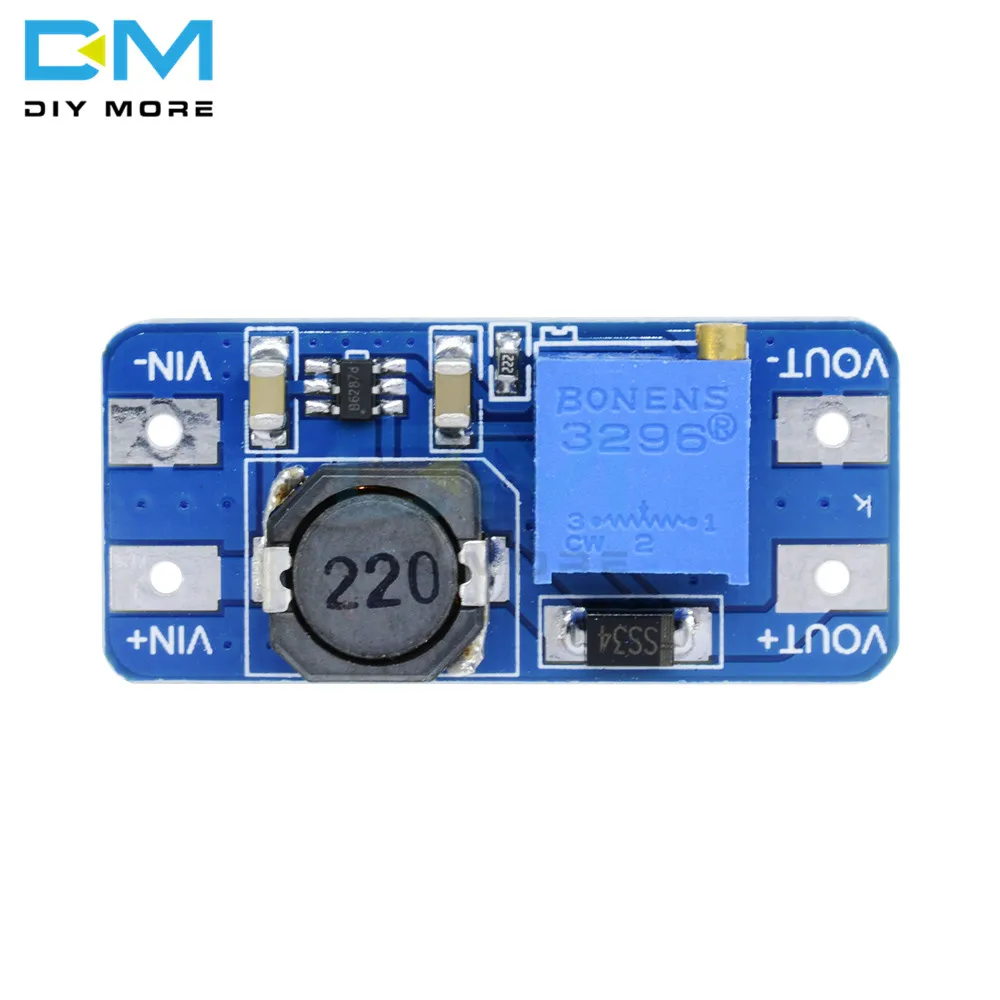 10STK MT3608 DC-DC Trin Op Converter Booster Modul Booster Power Modul MAX Output 28V 2A For Arduino-Board Power Supply