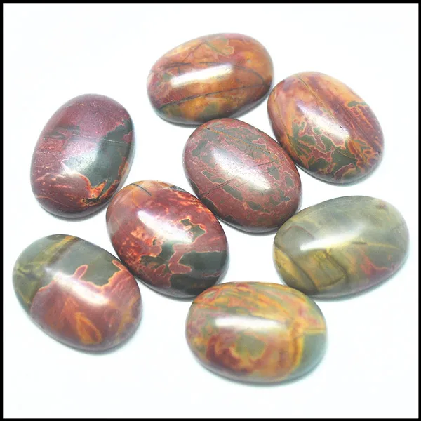 10stk natur knæk perle sten cabochons agtee sten cabs størrelse 18x25mm ovale nye jasperr picaso grønne amazonit sten