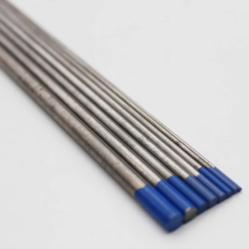 10stk Wolfram Elektroder svejseelektroder Blå Spids Lav Temperatur Tig Lodning Lanthan-1.0 mm 6,4 mm