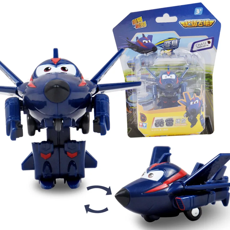 12 stil Mini Super Vinger Deformation Mini JET ABS Robot toy Action Figurer Super Wing Transformation legetøj til børn gave