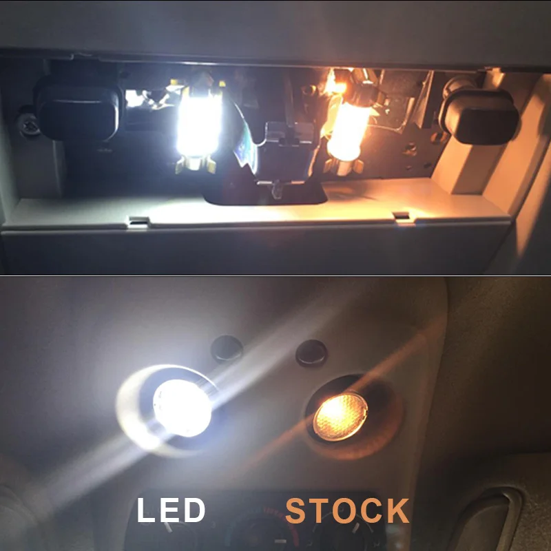 12 X LED-Lys Interior Package Kit For 2011-Chevrolet Volt Kort Dome Kuffert Forfængelighed Spejl nummerplade lys