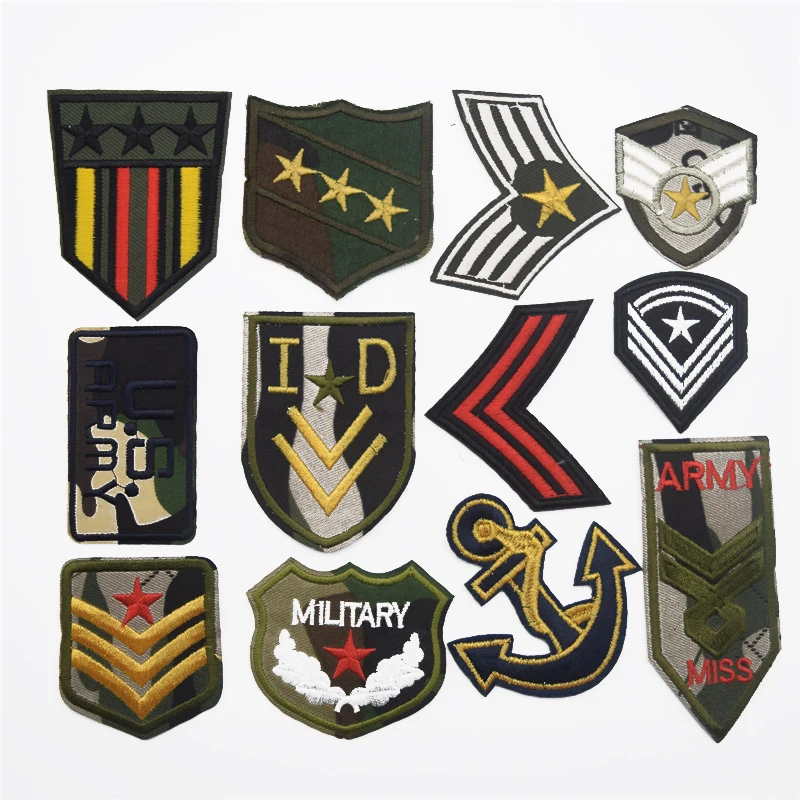 120PCS/Set Camouflage Armbind Badge Broderi Magic Kapitel Patch