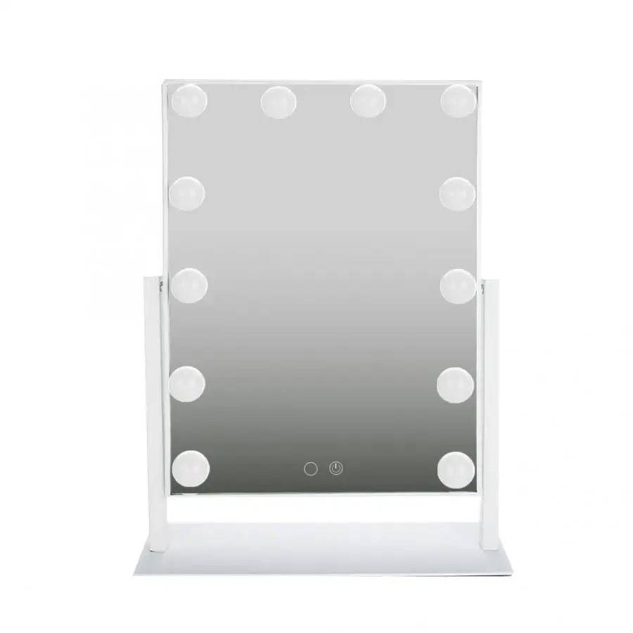 12LEDs Hollywood-Stil Dæmpbar Tabel Pærer Makeup-Spejl Makeup-Lys USB-Drevet 110-240V