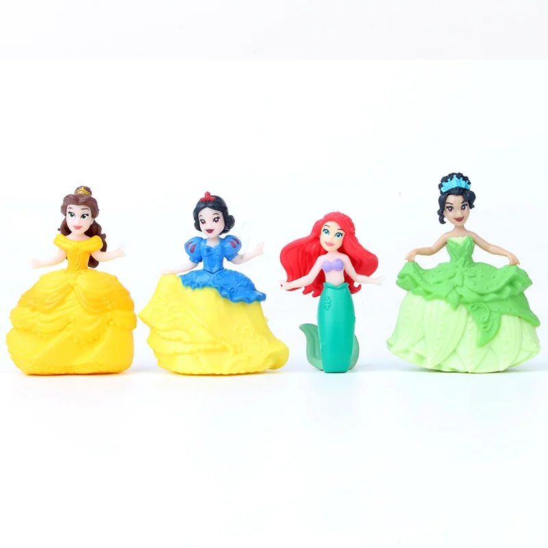 12pcs Disney Figurer Filmens Prinsesse Moana Snow White Merida Havfrue Tiana Jasmin Pvc-Action Figur Indsamle Modeller og Gaver