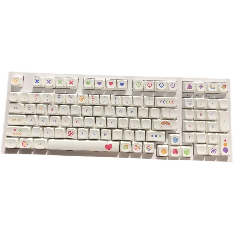 138 Nøgler/set Blyant-Tasten Caps PBT-5 Sider Farve Subbed Keycap For MX Skifte Mekanisk Tastatur XDA Profil Gratis Tasterne Aftrækker