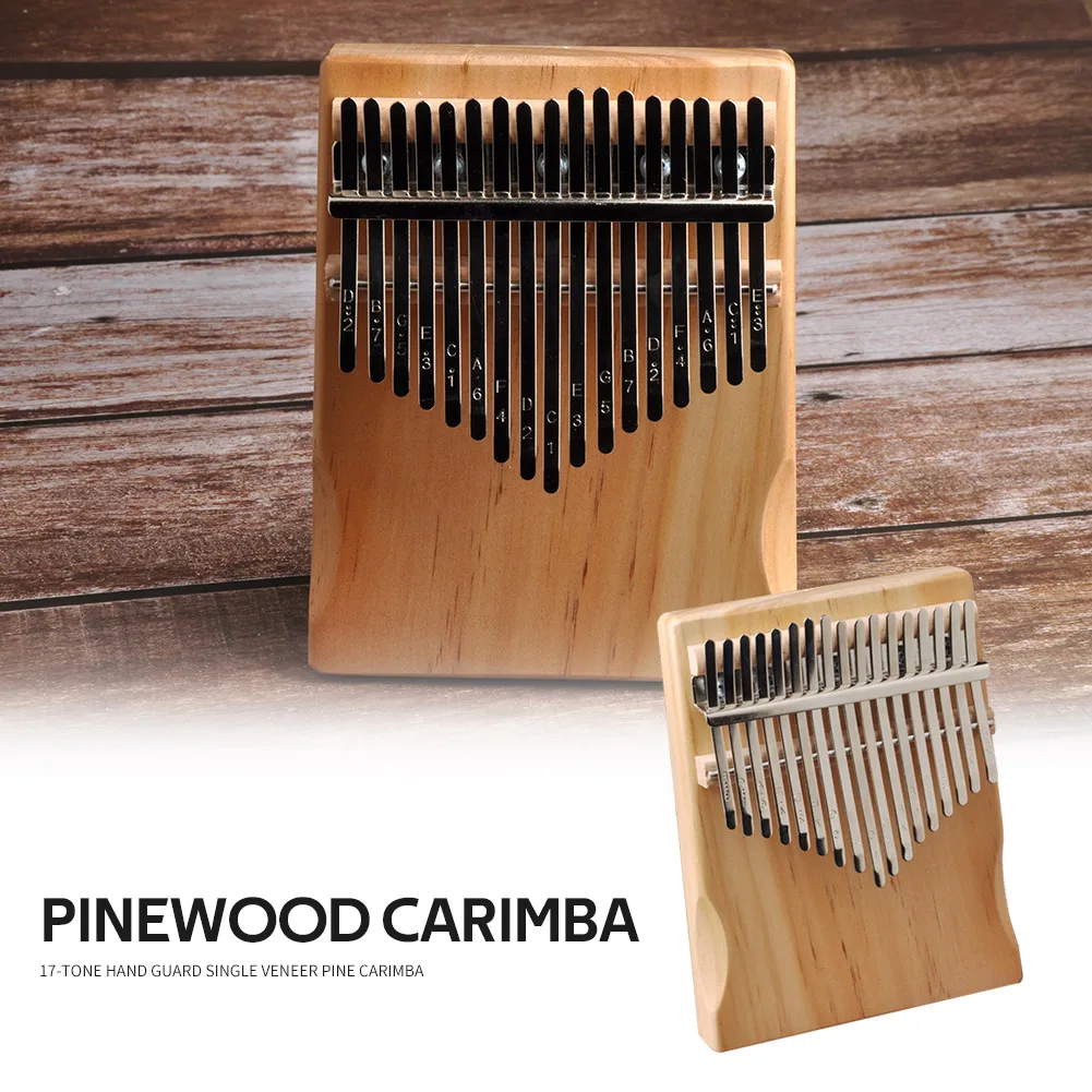 17 Nøgler Kalimba Thumb Piano Hjorte Design Musikinstrument Akacietræ Finger Thumb Piano Mbira Træ Kalimba Musikalske Maskine