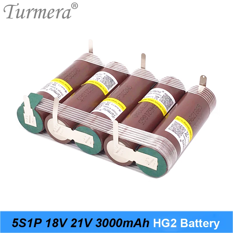 18650 HG2 2S 3S 4S 5S 6S 8S 3000mAh 6000mAh 20 ampere 7.4 V 12.6 14.8 V V 18V 25.2 V 29.6 V For Skruetrækker-batterier svejse batteri pack