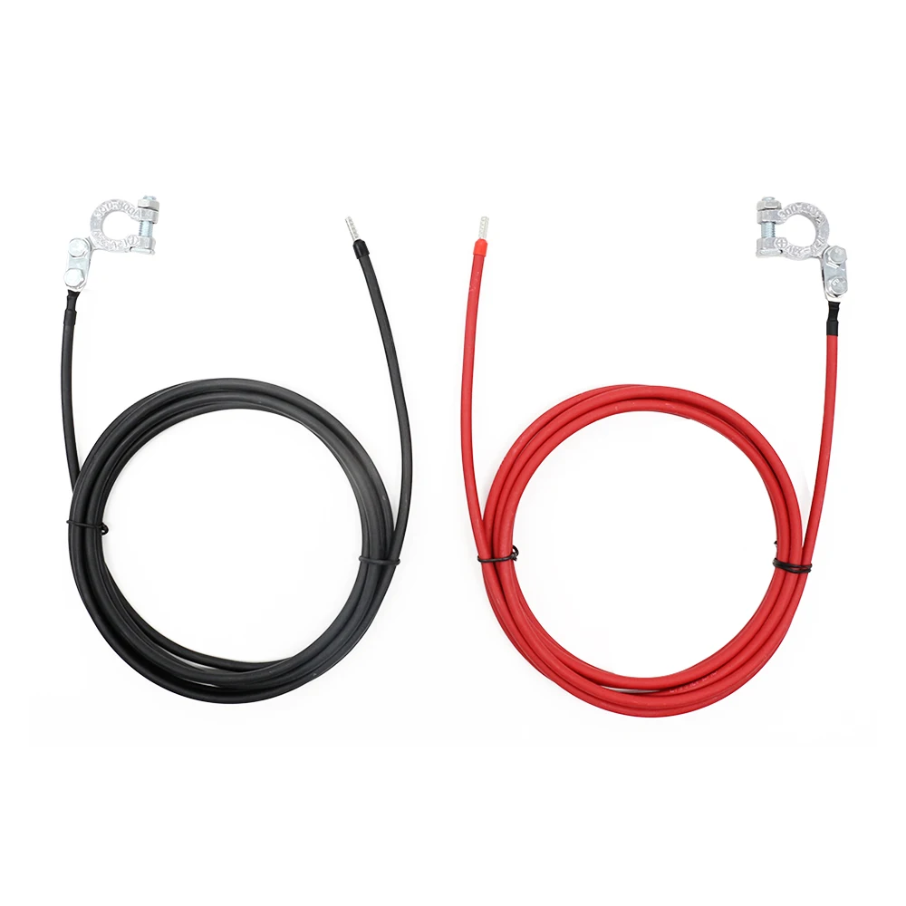 1m 2m 3m Sort og Rød Batteri Kabel-4mm2 Batteri Power Wire Sæt med Ren Kobber Batteri Ring Terminaler Mand Kvinde Forbindelse
