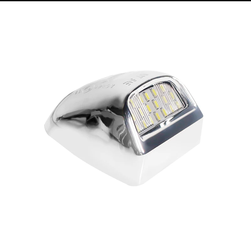 1PC Gtinthebox Krom Sølv Linse Xenon Hvid 18-SMD LED Nummerplade Lys For Chevrolet Silverado GMC Sierra 1500 2500 3500