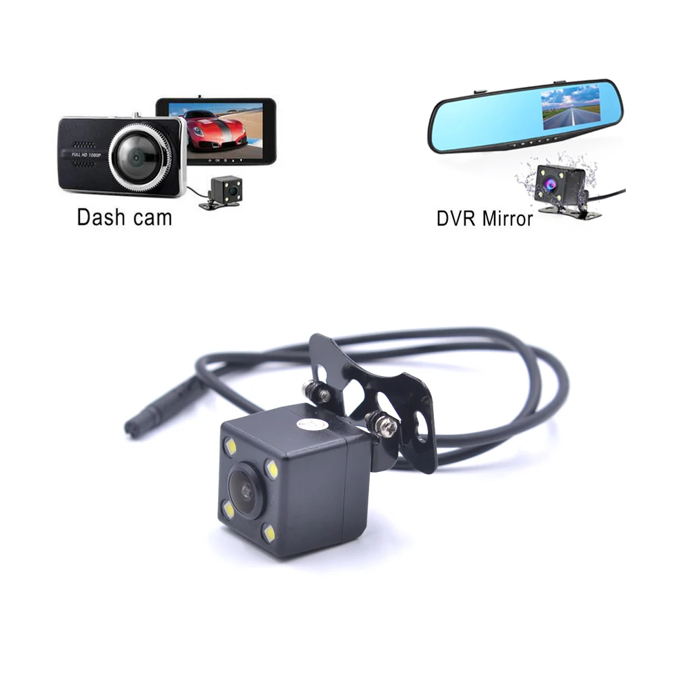 1PC HD Bil Reverse Bagudrettet Kamera 4-Pin Bil DVR/Dash Kamera 170° HD Bred Vinkel Night Vision Vandtæt Til Køretøjet Parkering Støtte