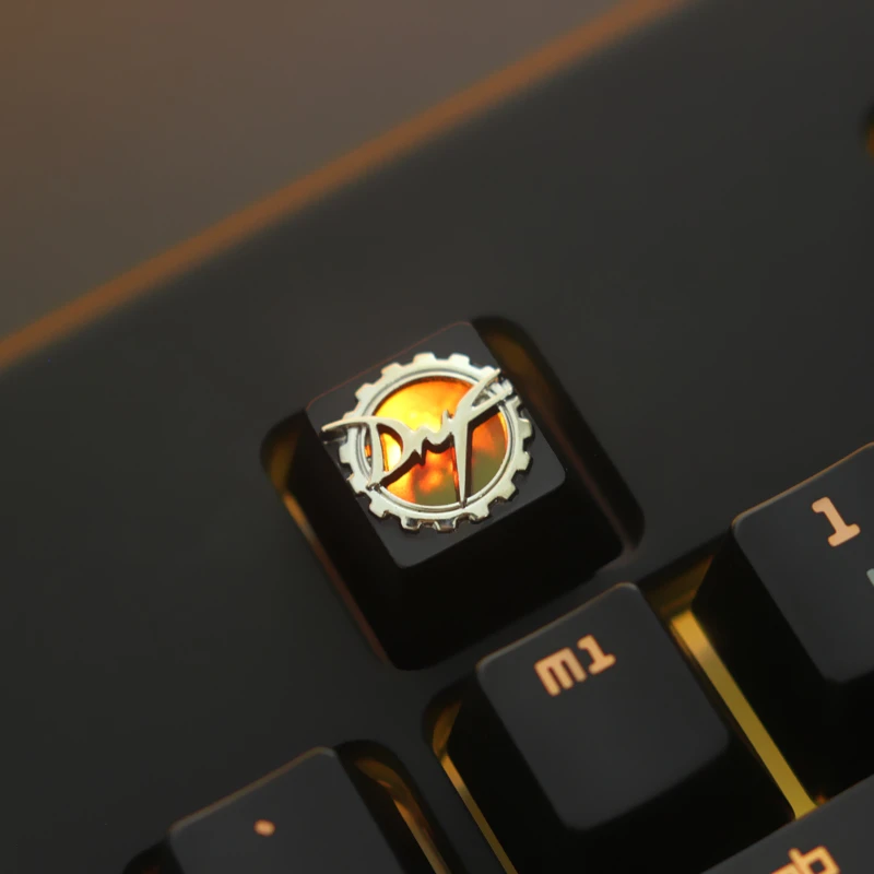 1pc zink-belagt aluminium legering-tasten cap for MX switches Mekanisk tastatur relief baggrundsbelyst keycap for DNF R4 Højde