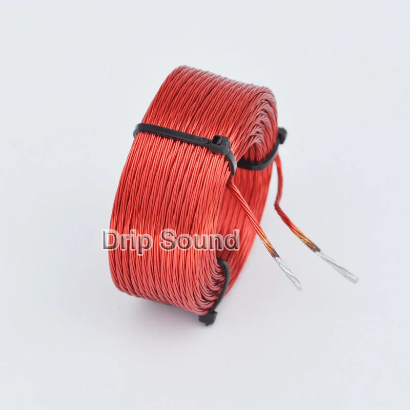 1stk 1.0 mH-1.8 mH 0.45mmx7 Multi Strand Wire Højttaler-Crossover-Audio-Forstærker Type Ilt-Fri Kobber Ledning Spole #Rød