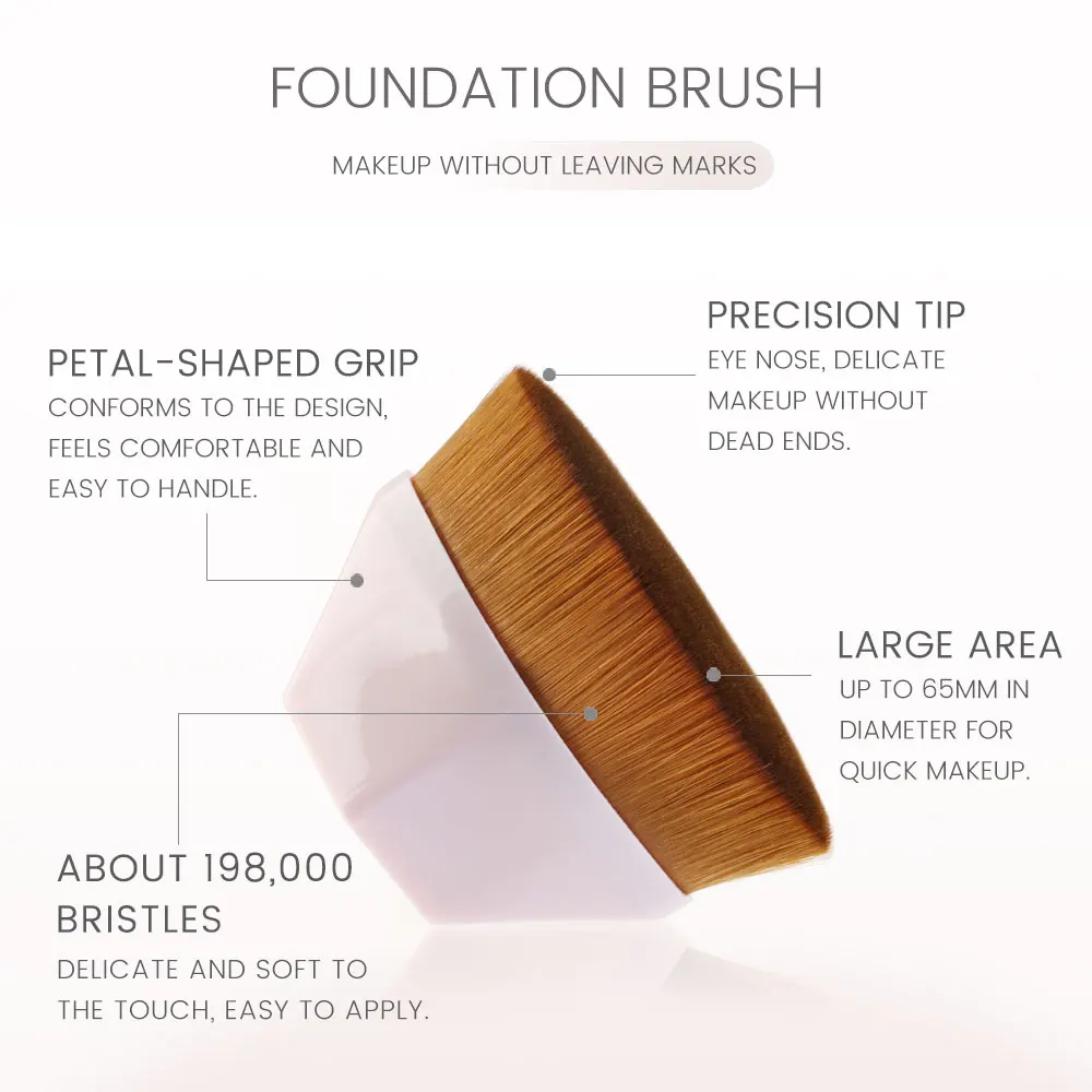 1stk Nye Ankomst Foundation Brush BB Cream Makeup Børster Løs Pulver Pensel Flad Kit Pincel Make up Pensler Maquiagem