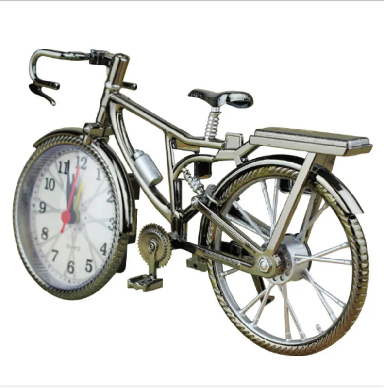 1stk Retro Cykel Ur Design Cool Stil Uret Kreative Home Office Tabel Ur Vintage Jern Store Ur Indretning Gave Dropshipping
