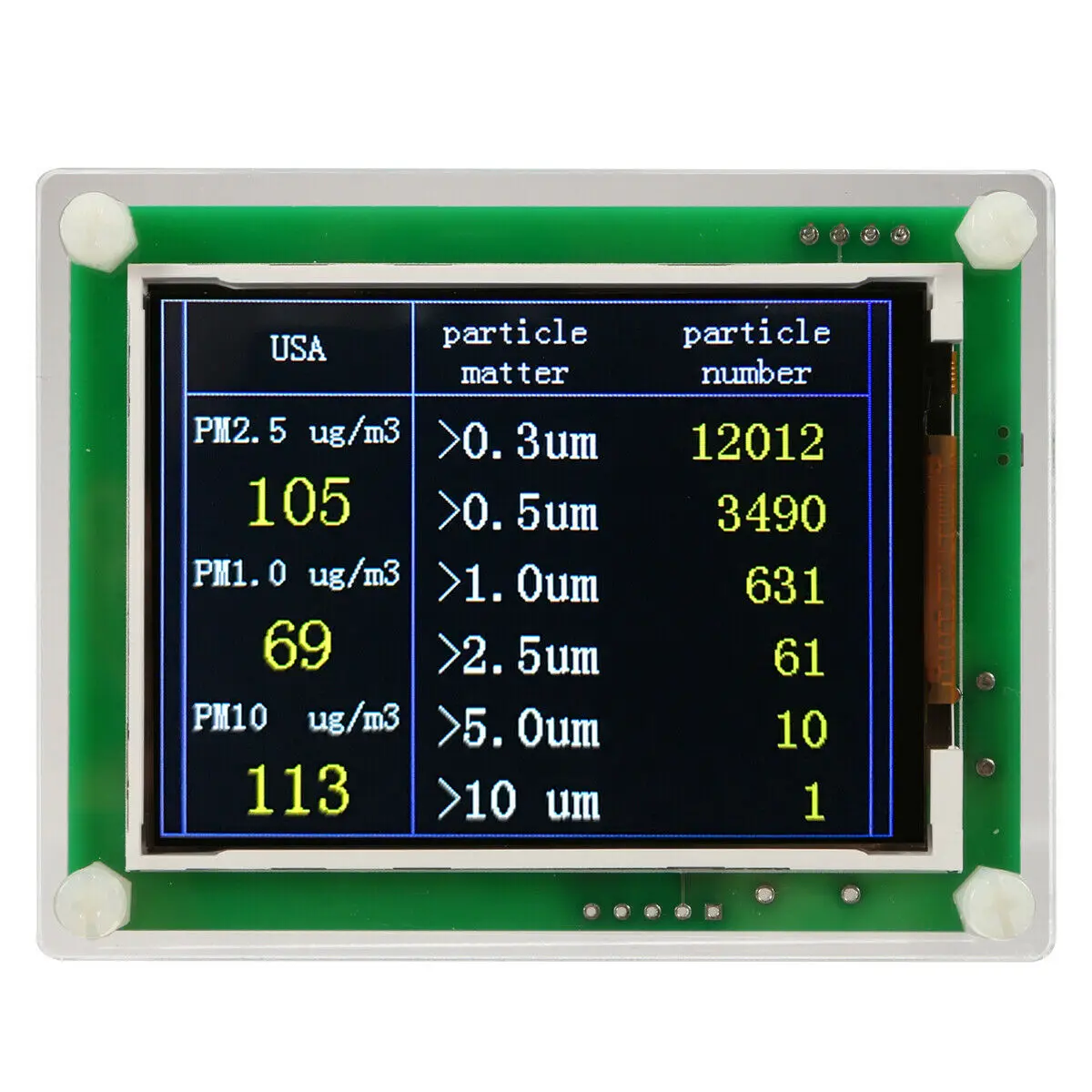 2,8 Tommer husstøv Sensor LCD-Display PM2.5 Digitale Høj Følsomhed Modul Mp Præcise Luftkvalitet Detektor