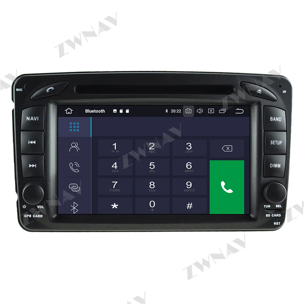 2 din Til Mercedes Benz W203 Android 10.0 Multimedie-afspiller Bil Auto video audio Radio GPS til IPS-navigation hovedenheden auto stereo