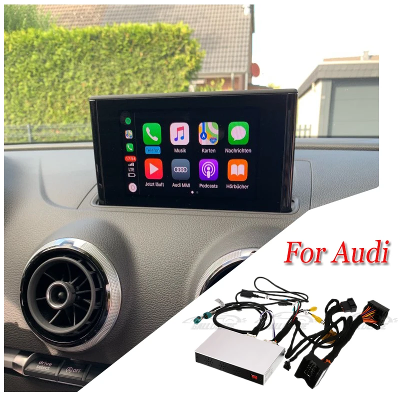 2 Din Trådløse Apple CarPlay Android Auto Eftermontering Støtte Radio For Audi A1 A3 A4 A5 A6 A7 A8 Q3 Q5 Q7 MMI 2G/3G Bil spil Box