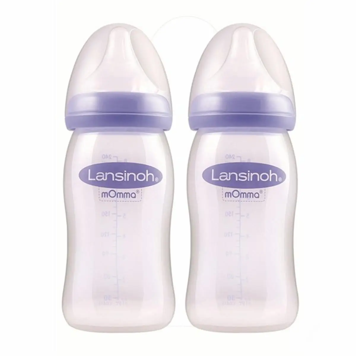 2 Stykker BPA Fri 240 ml Lansinoh Naturlige Bølge Baby Flaske Nyfødte, Fødsel, Spædbørns -, Sygepleje, Mælk, Vand Fodring, Sutter