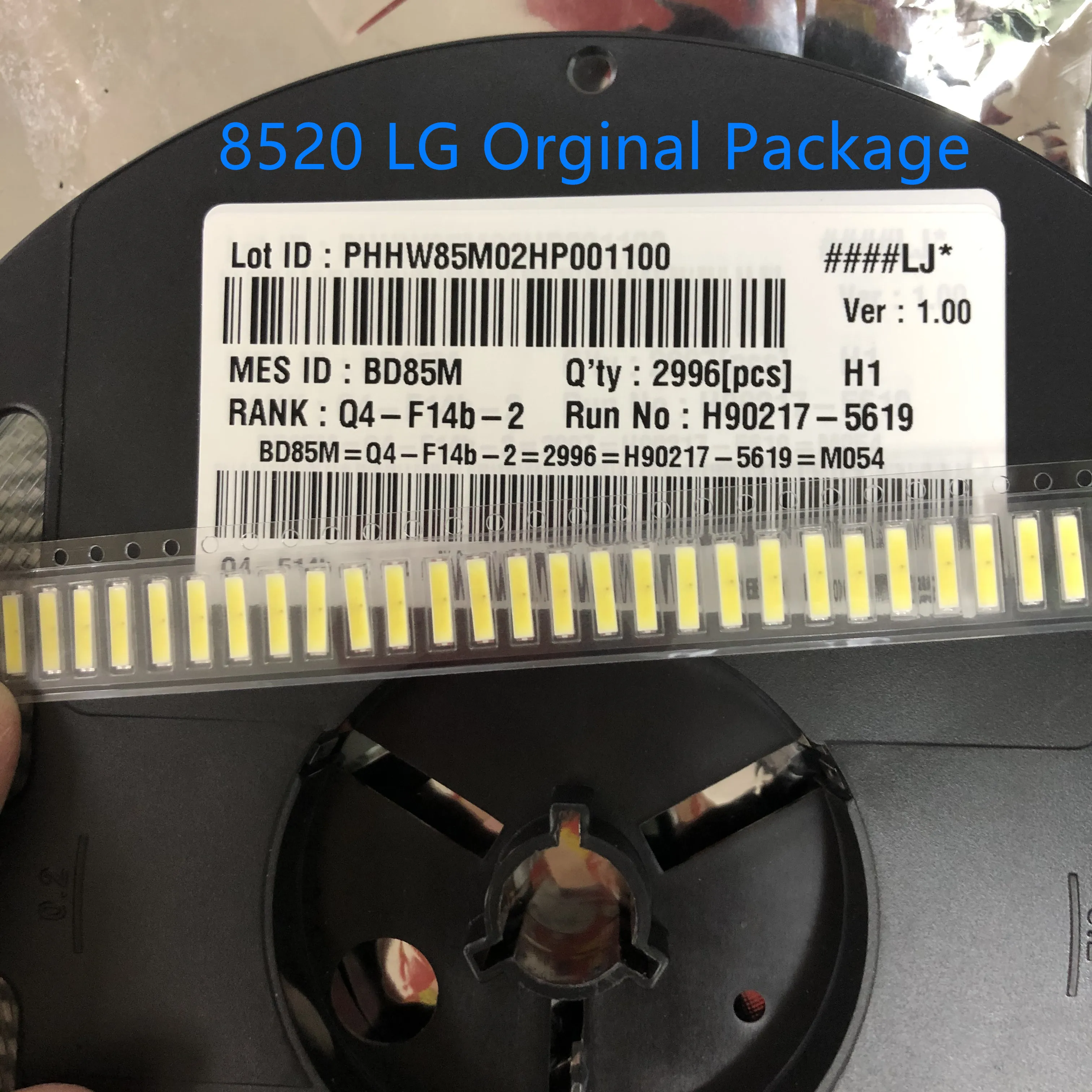 200PCS FOR LG SMD 8520 LED Innotek LED bagbelyst LED-0,5 W 8520 3V kold hvid 50-55LM TV-Program